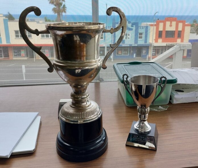 The New Zealand Seniors and Veterans chess trophies