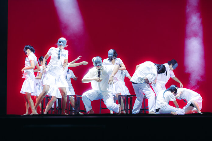 Students from Ormiston Senior College performing on stage at Showquest Auckland